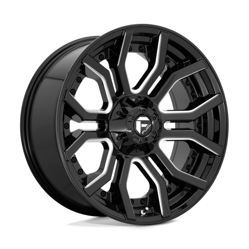 Fuel 1PC D711 RAGE 24X12 5X5.0/5.5 87.1 NBL -44MM Wheels