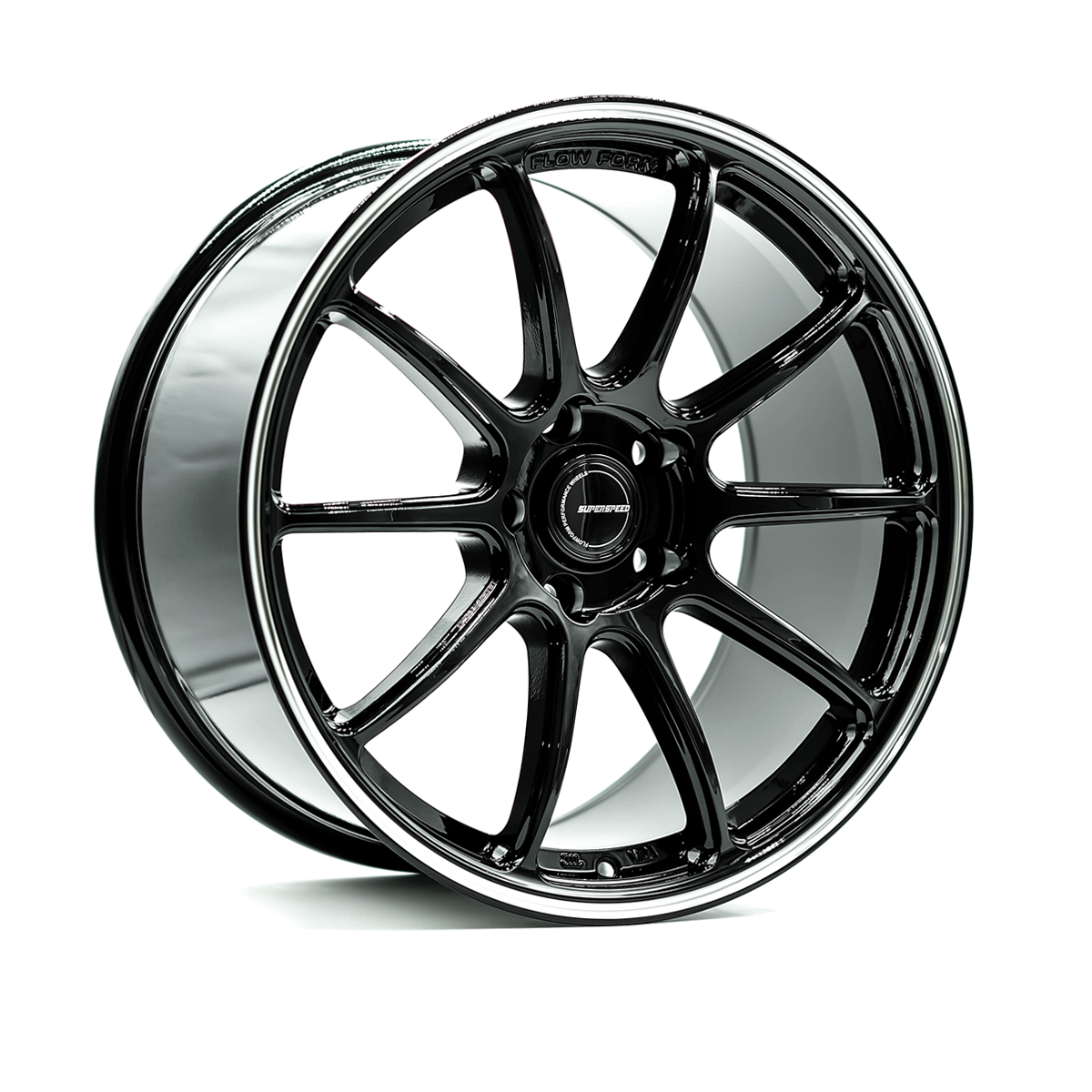 Superspeed Machining Black RF03RR 18x9.5 5x114.3 | ET: 45 | CB: 73.1