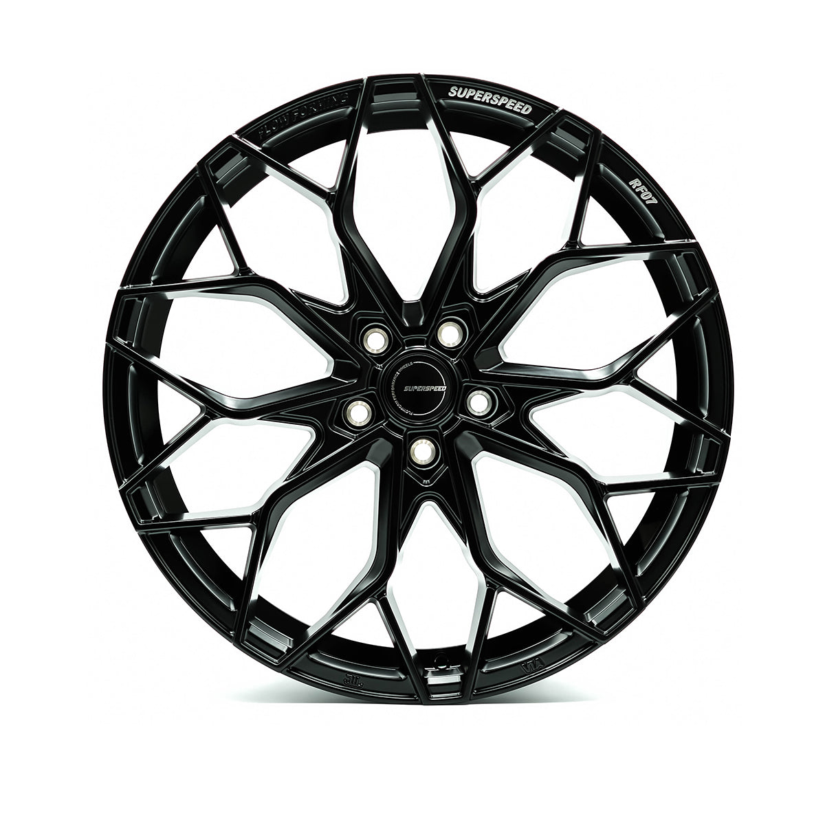 Superspeed Matt Black Flow Form RF07 - 5x114.3