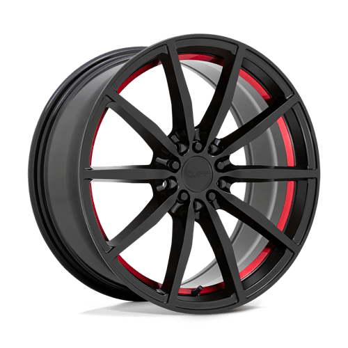 Ruff RU BURN 17X7.5 5X112/120 +38 76 G-BK RED Wheels