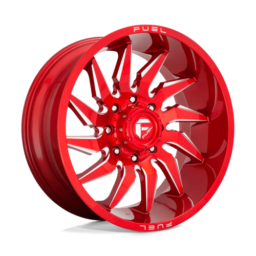 Fuel 1PC D745 20X10 5X5.5 GL-RED-MIL -18MM Wheels