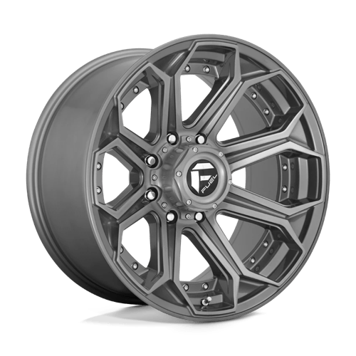 Fuel 1PC D705 20X10 8X170 BRSH-GNMTL-TTC -18MM Wheels