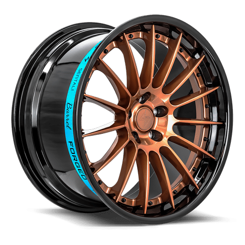Sentali Barrel Forged Gloss Black Lip / Gloss Bronze Centre SB2 22x10.5 5x112 Wheels