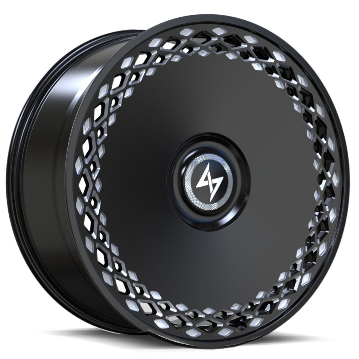 Sentali Luxx Satin Black Milled Coral Reef 22x9 5x127/5x114.3 Wheels