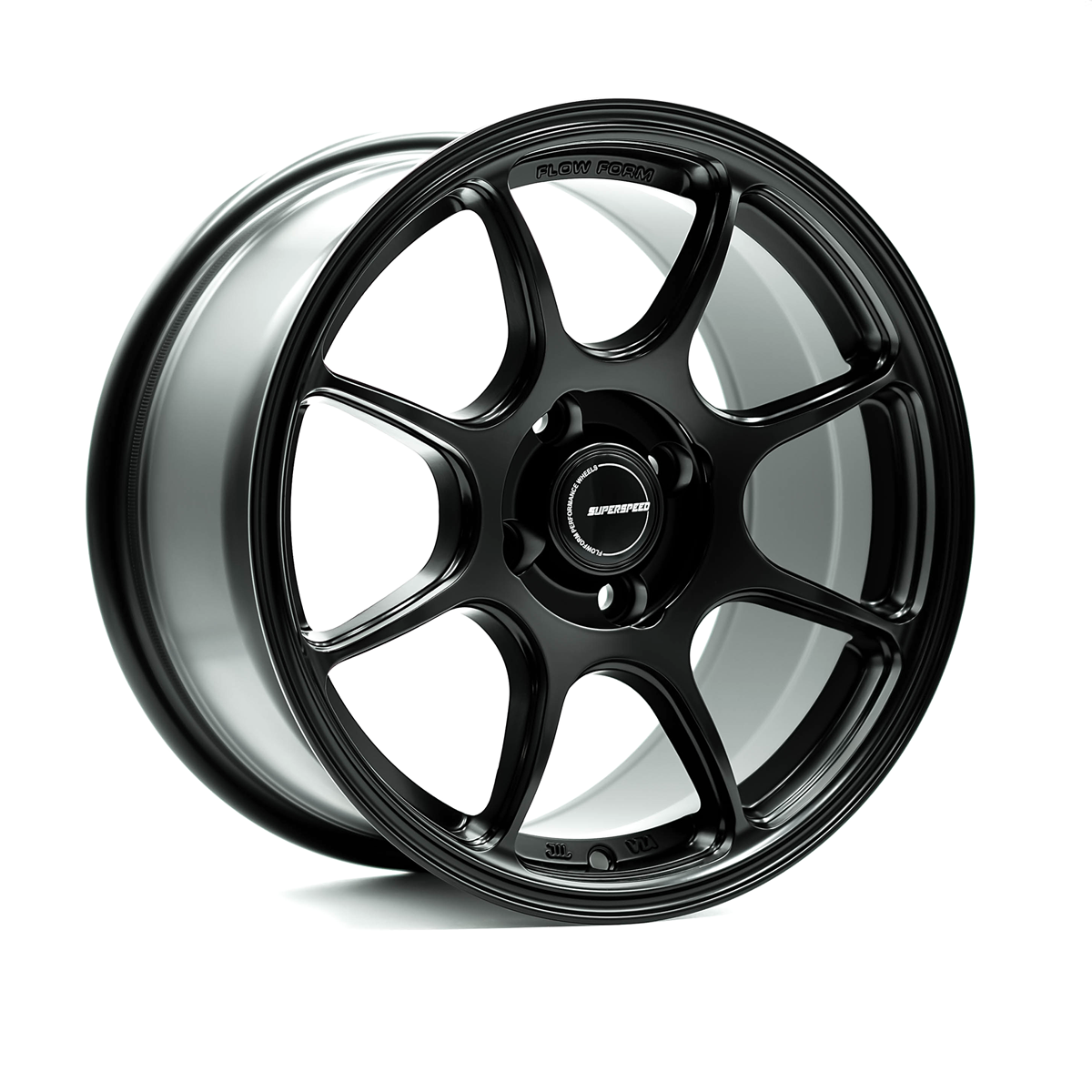 Superspeed Matt Black RF03RR 15x8.0 4x100 | ET: 36 | CB: 73.1