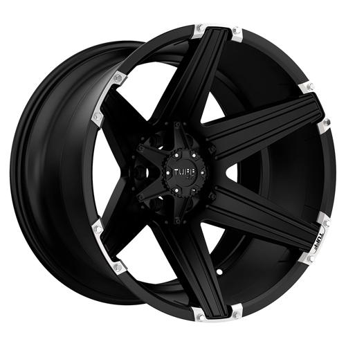 Tuff TU T12 20X12 6X139 -45 106 S-BLK BRSH Wheels