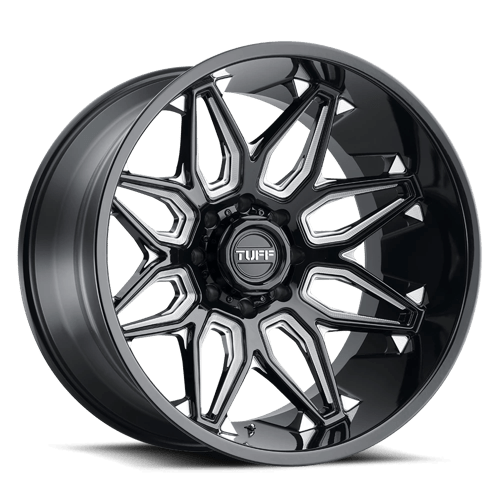 Tuff TU T3B 24X14 8X165 -72 125 G-BLK MLD Wheels