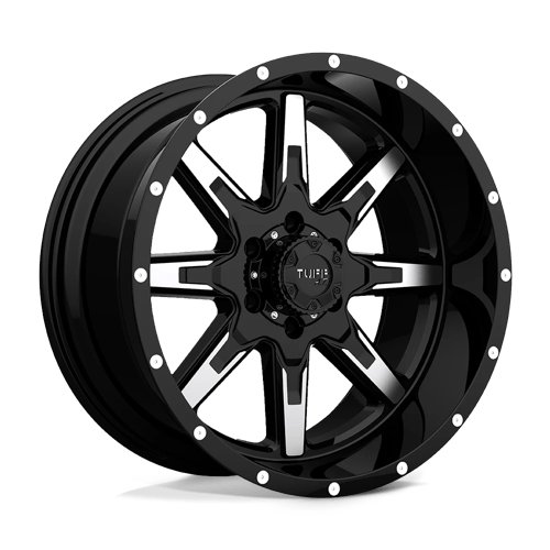 Tuff TUT15 20X10 5X5.5 G-BLK MACH-FC -19MM Wheels