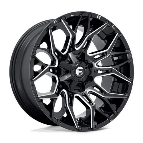 Fuel 1PC TWITCH 22X10 8X6.5 125.2 NBL -18MM Wheels