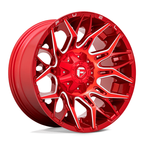 Fuel 1PC D771 20X10 5X5.5/150 GL-RED-MILL -18MM Wheels