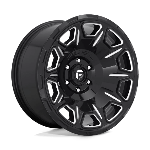 Fuel 1PC D688 20X9 6X135 GL-BLK-MIL 01MM Wheels
