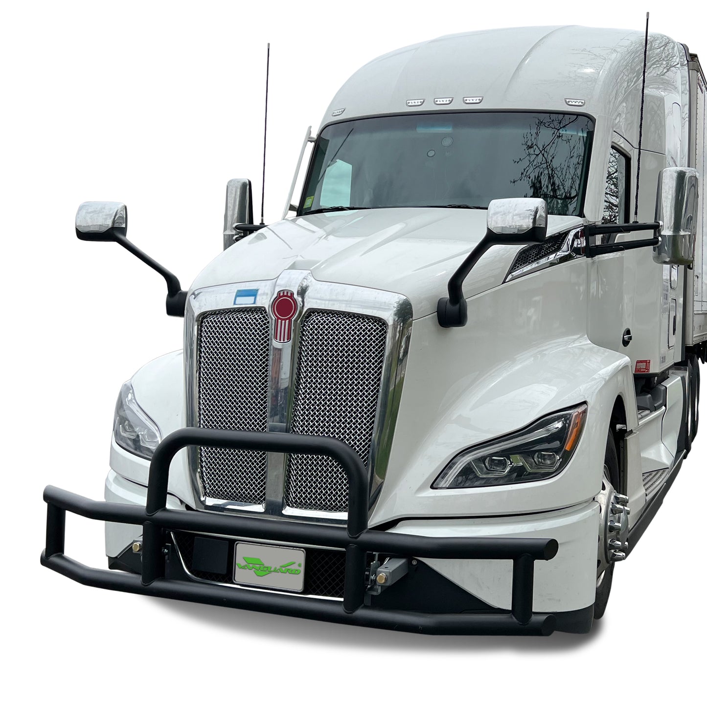 Vanguard Black Powdercoat Front Guards Brush Guards Bumper Guard for 2022-2024 kenworth t680 nan
