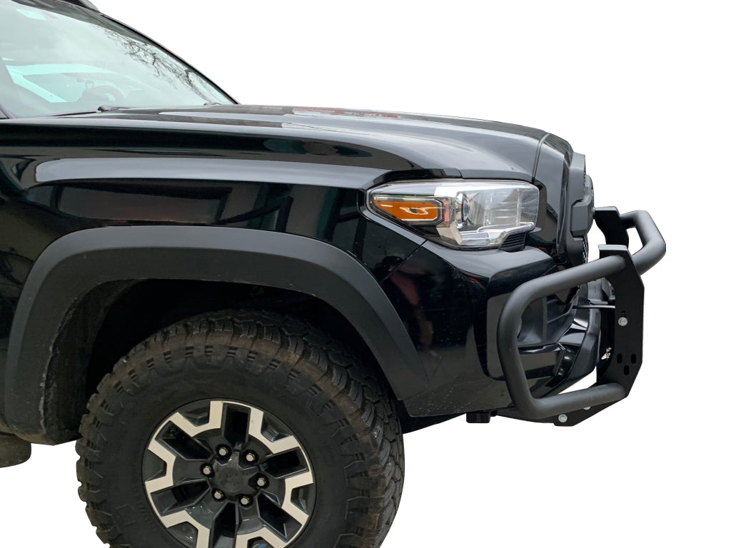 Vanguard Black Powdercoat Front Guards Front Runners Bumper Guard for 2016-2023 toyota tacoma nan