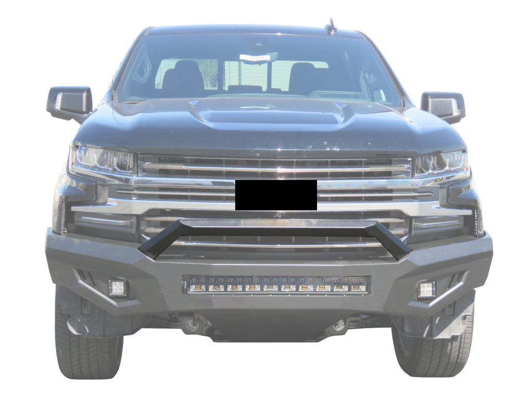 Vanguard Black Powdercoat Heavy Duty Bumpers And Grilles Front Bumpers Bumper for 2019-2025 chevrolet silverado 1500 nan