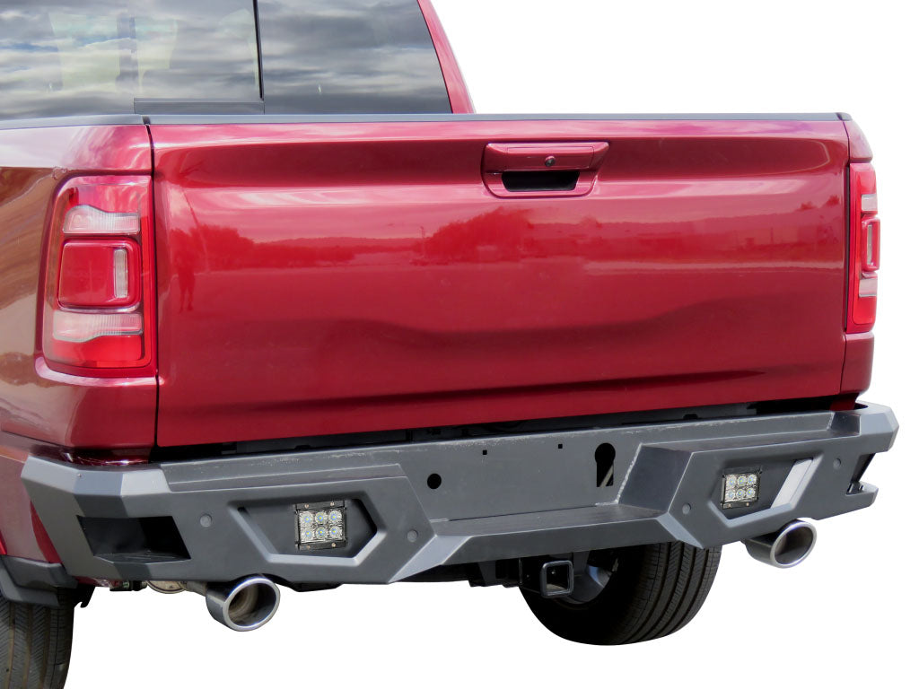 Vanguard Black Powdercoat Heavy Duty Bumpers And Grilles Rear Bumpers Bumper for 2019-2024 ram 1500 nan