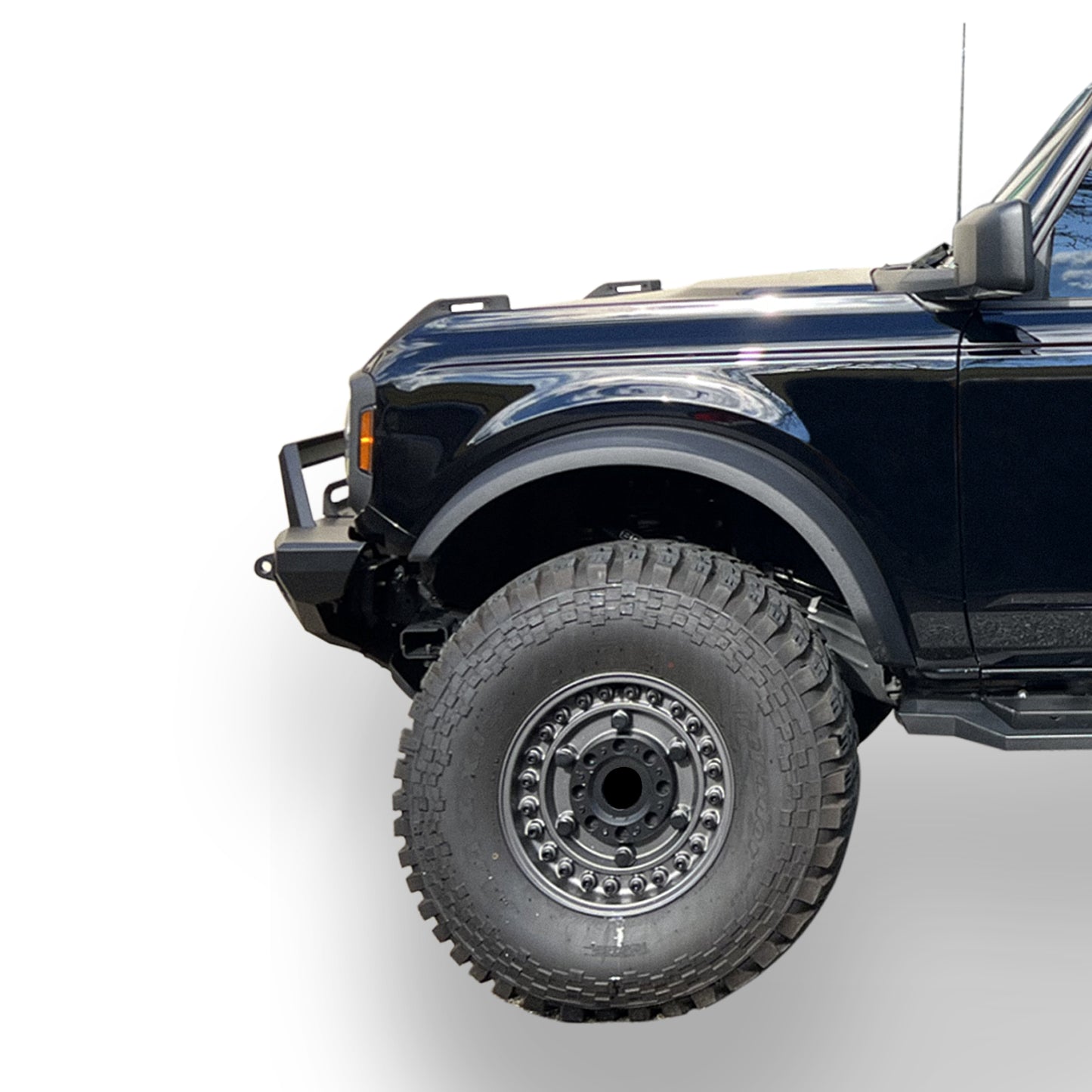 Vanguard Black Powdercoat Heavy Duty Bumpers And Grilles Front Bumpers Bumper for 2021-2024 ford bronco nan