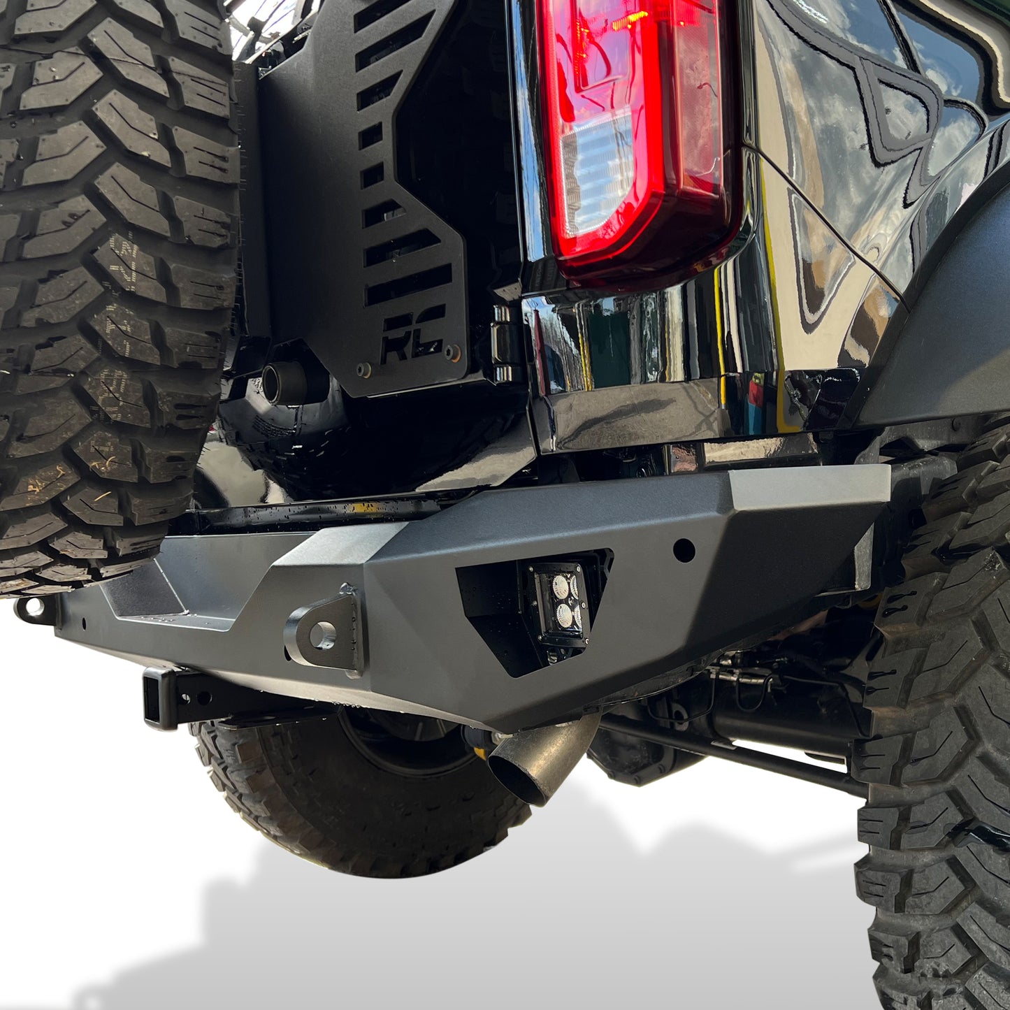 Vanguard Black Powdercoat Heavy Duty Bumpers And Grilles Rear Bumpers Bumper for 2021-2024 ford bronco nan