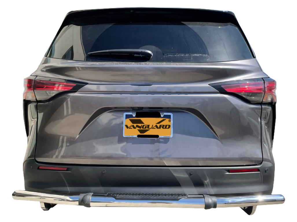 Vanguard Stainless Steel Rear Guards Rear Bumper Guards Bumper Guard for 2021-2025 toyota sienna nan