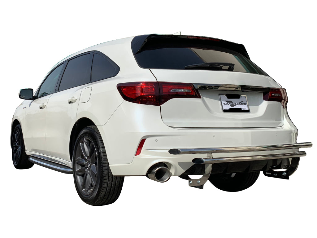Vanguard Stainless Steel Rear Guards Rear Bumper Guards Bumper Guard for 2014-2020 acura mdx nan