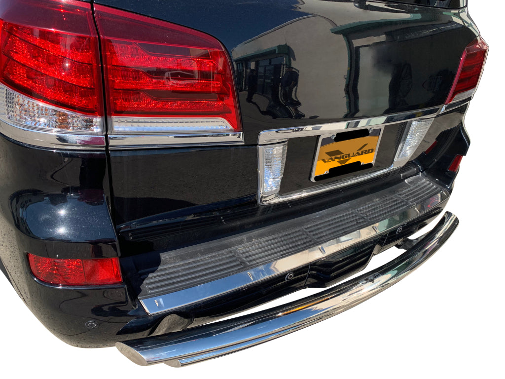 Vanguard Stainless Steel Rear Guards Rear Bumper Guards Bumper Guard for 2008-2011 lexus lx570 nan