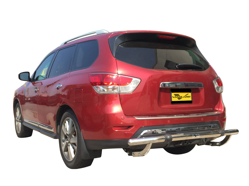 Vanguard Stainless Steel Rear Guards Rear Bumper Guards Bumper Guard for 2013-2020 nissan pathfinder nan