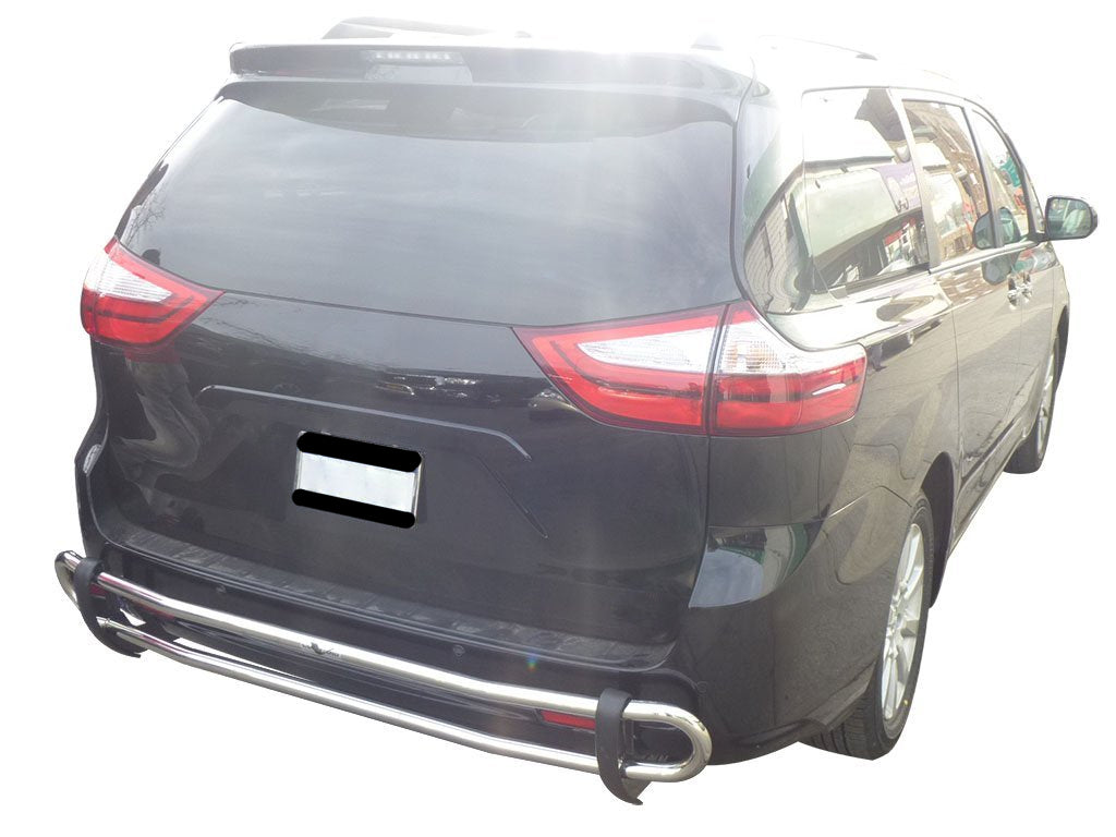 Vanguard Stainless Steel Rear Guards Rear Bumper Guards Bumper Guard for 2011-2018 toyota sienna nan