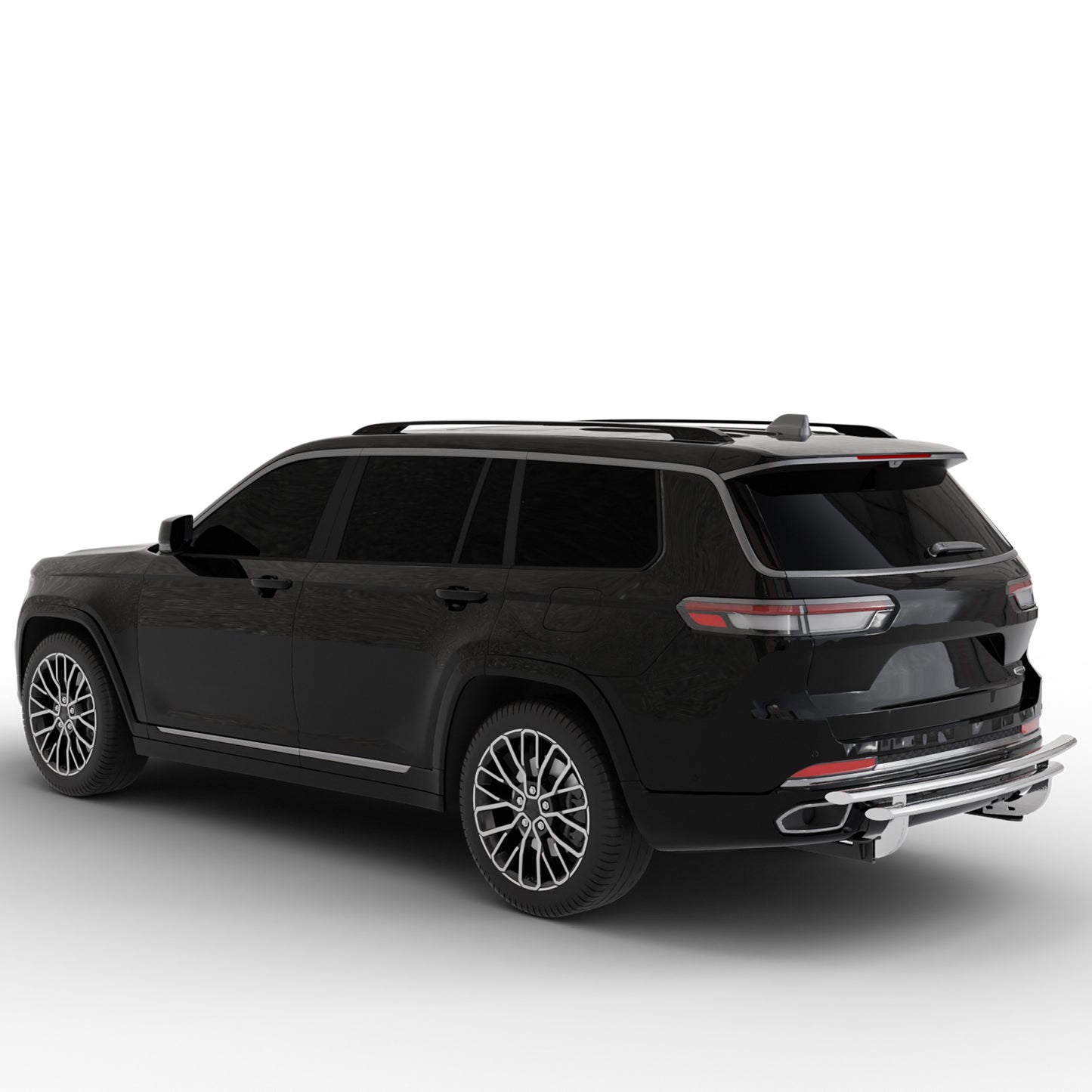 Vanguard Stainless Steel Rear Guards Rear Bumper Guards Bumper Guard for 2022-2024 jeep grand cherokee nan