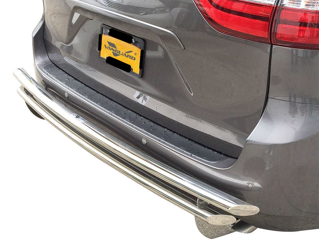 Vanguard Stainless Steel Rear Guards Rear Bumper Guards Bumper Guard for 2021-2025 toyota sienna nan
