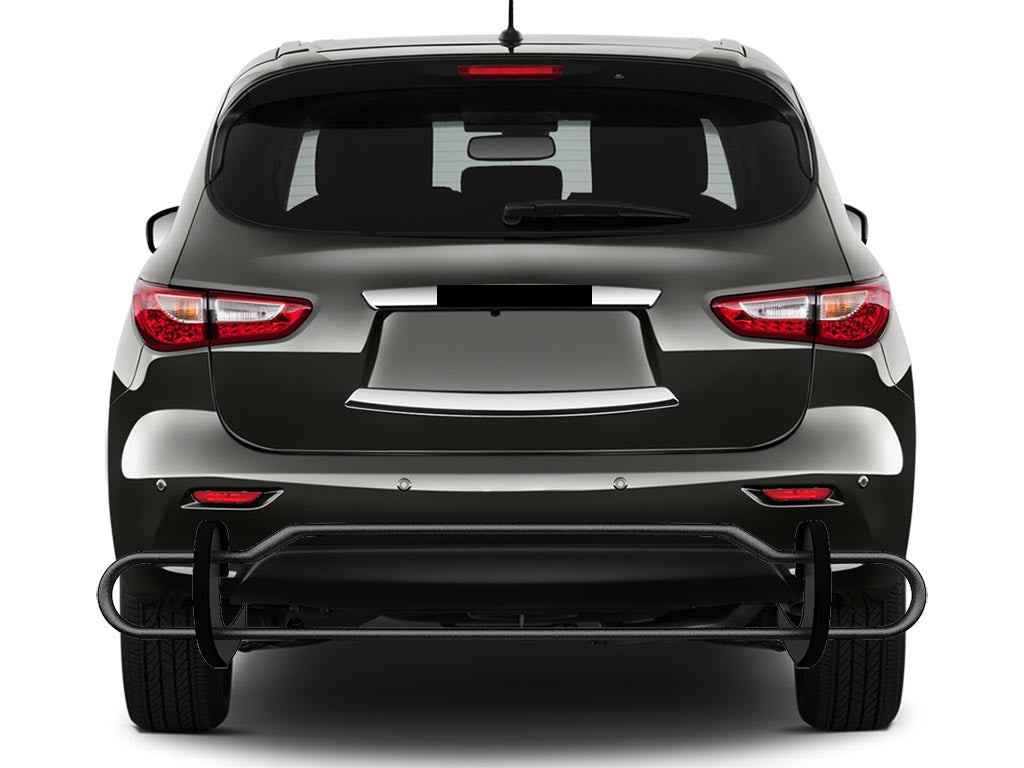 Vanguard Black Powdercoat Rear Guards Rear Bumper Guards Bumper Guard for 2013-2013 infiniti jx35 nan