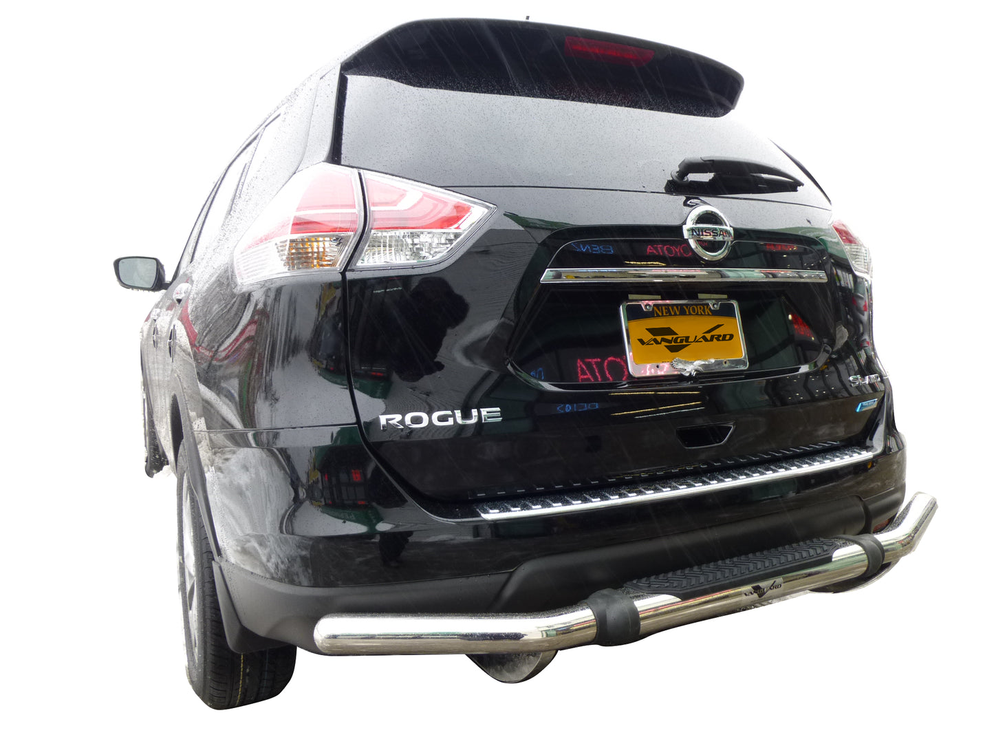 Vanguard Stainless Steel Rear Guards Rear Bumper Guards Bumper Guard for 2021-2024 nissan rogue nan