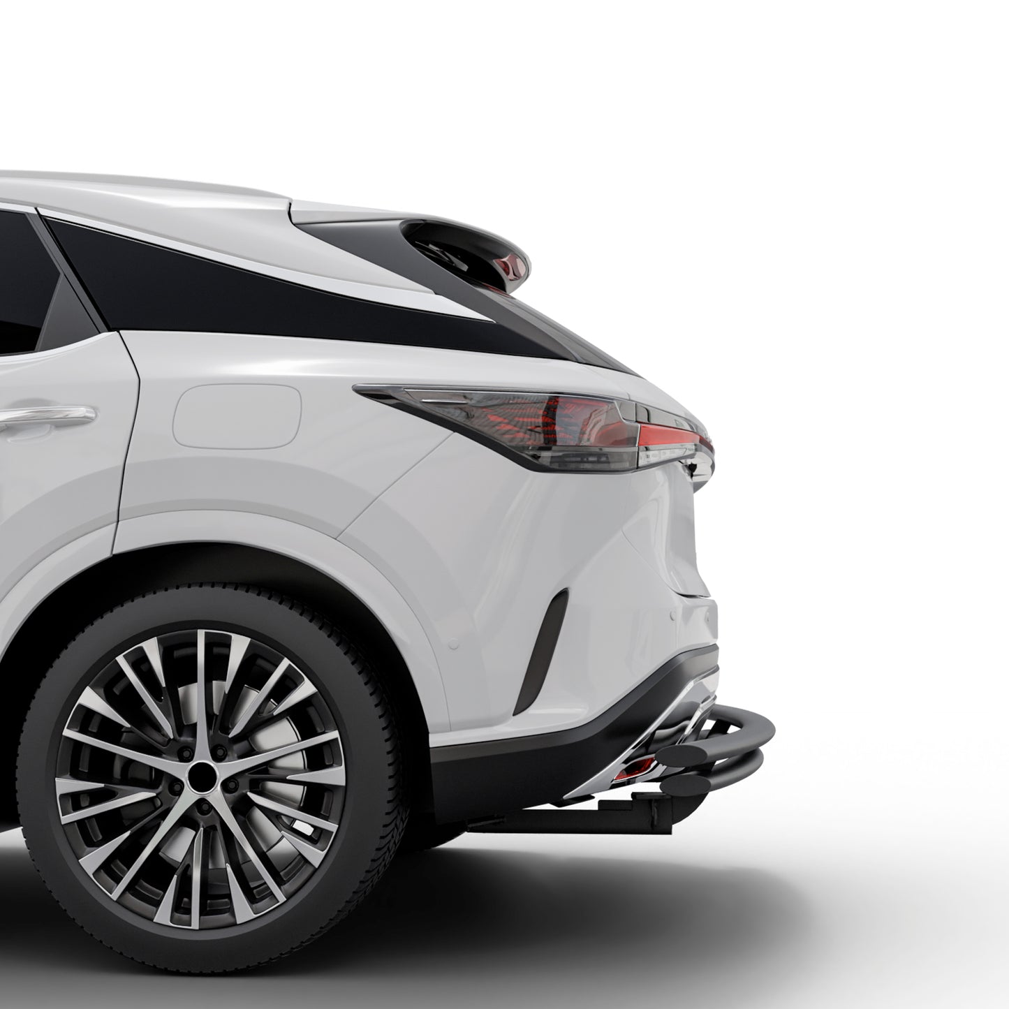Vanguard Black Powdercoat Rear Guards Rear Bumper Guards Bumper Guard for 2023-2025 lexus rx350h nan