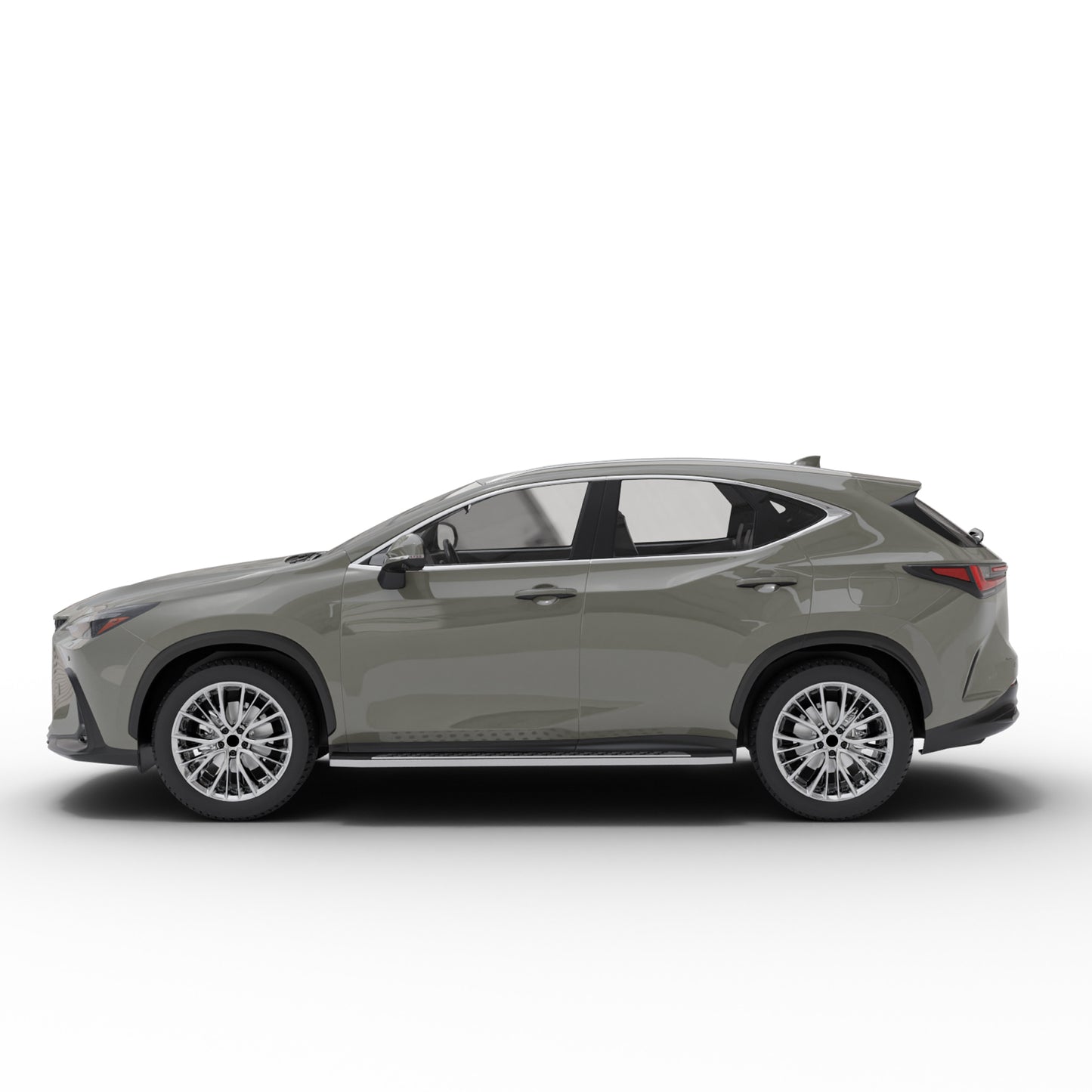 Vanguard Polished Chrome Side Steps & Running Boards Running Boards Step Nerf Bar for 2022-2024 lexus nx350 nan