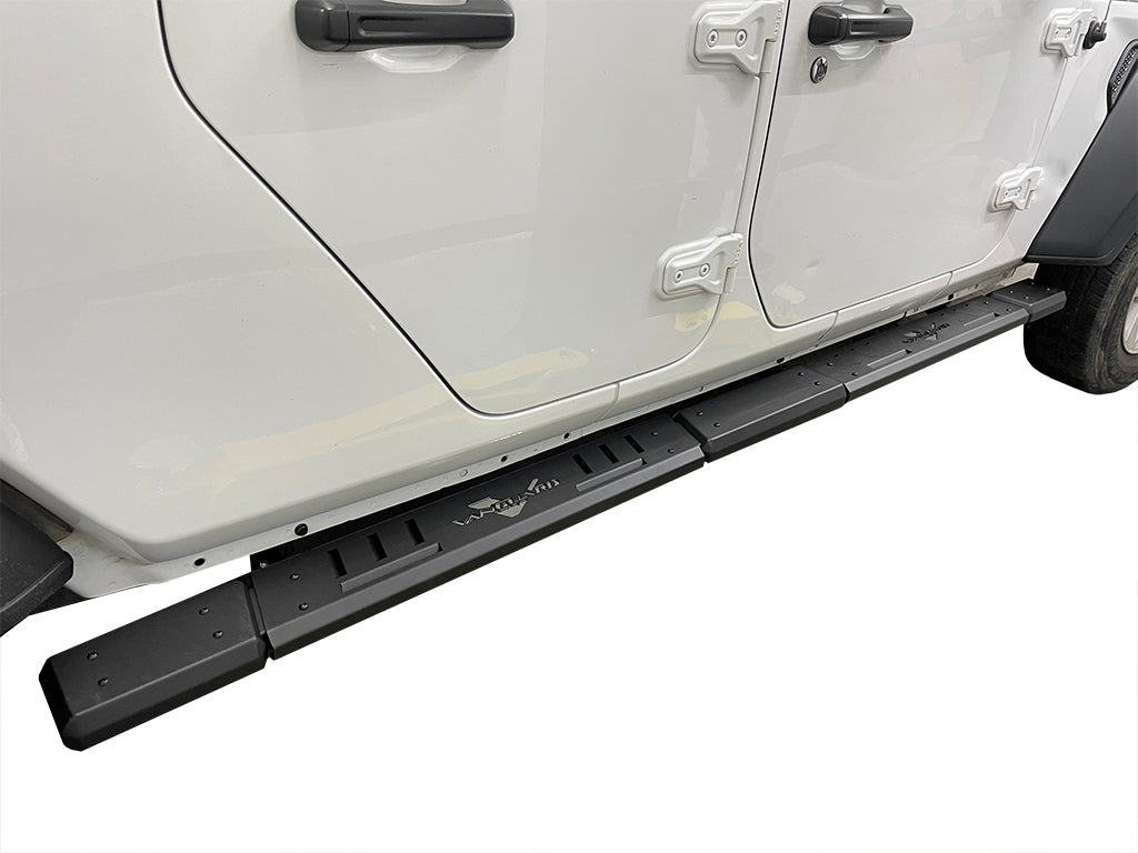 Vanguard Black Powdercoat Side Steps & Running Boards Side Steps Running Board for 2020-2024 jeep gladiator nan