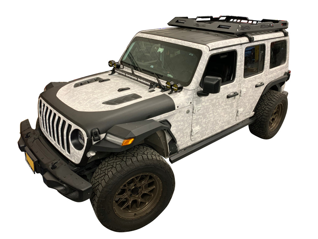 Vanguard Black Side Steps & Running Boards Side Steps Running Board for 2018-2025 jeep wrangler nan