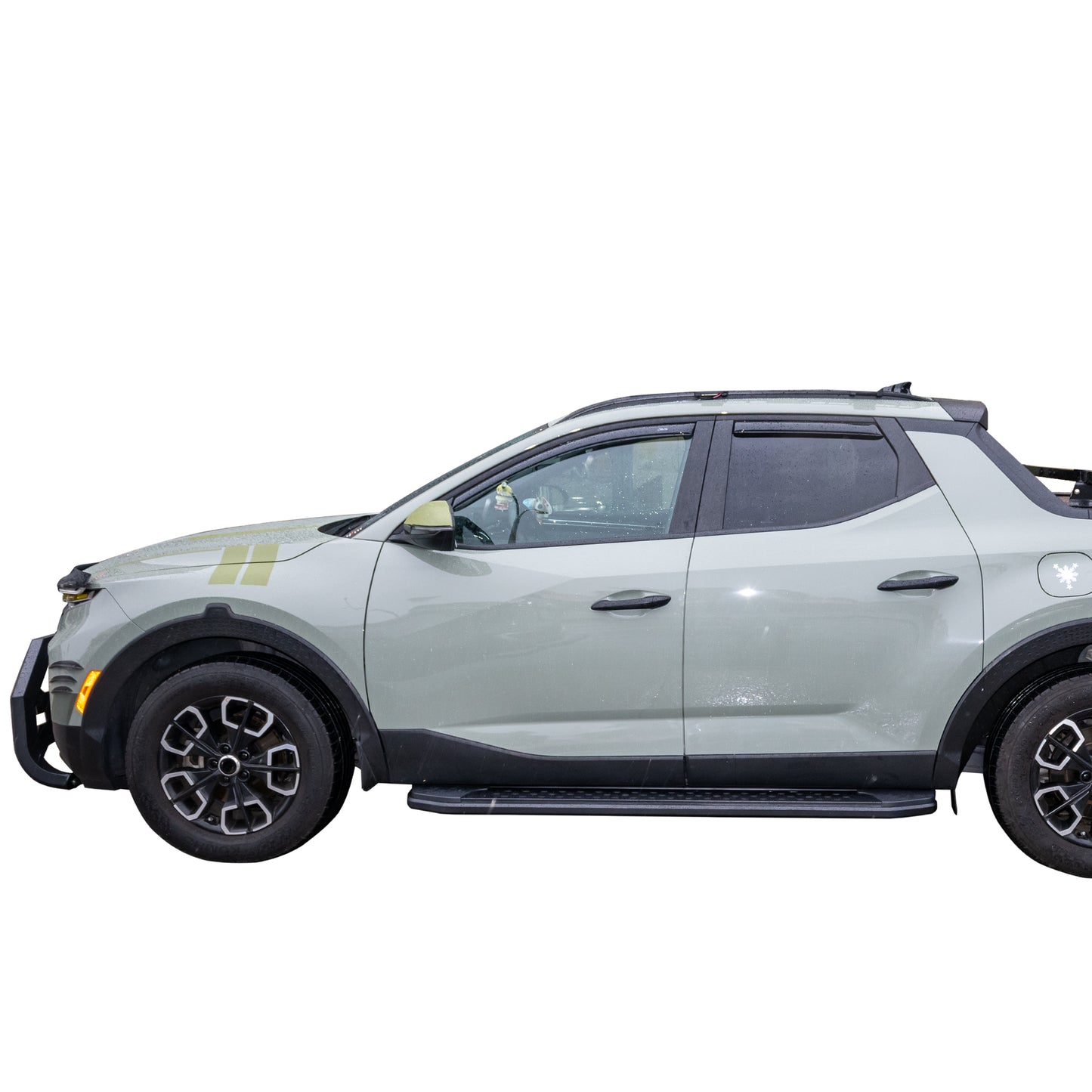 Vanguard Black Side Steps & Running Boards Running Boards Running Board for 2022-2024 hyundai santa cruz nan