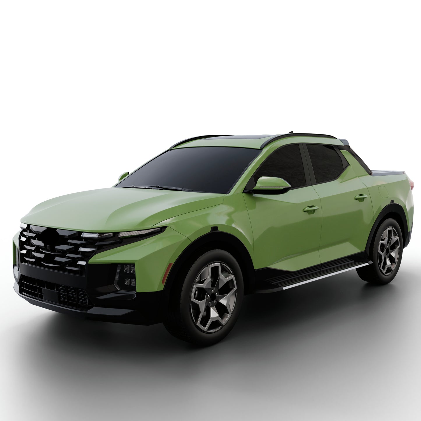 Vanguard Brushed Aluminum Side Steps & Running Boards Running Boards Running Board for 2022-2024 hyundai santa cruz nan