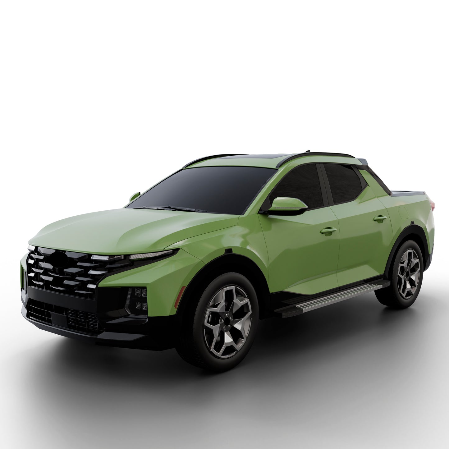 Vanguard Black Side Steps & Running Boards Running Boards Running Board for 2022-2024 hyundai santa cruz nan