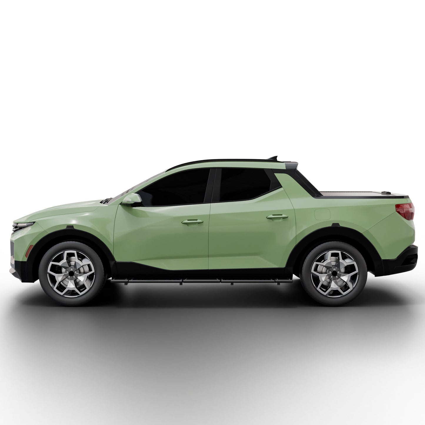 Vanguard Black Powdercoat Side Steps & Running Boards Side Steps Running Board for 2022-2024 hyundai santa cruz nan