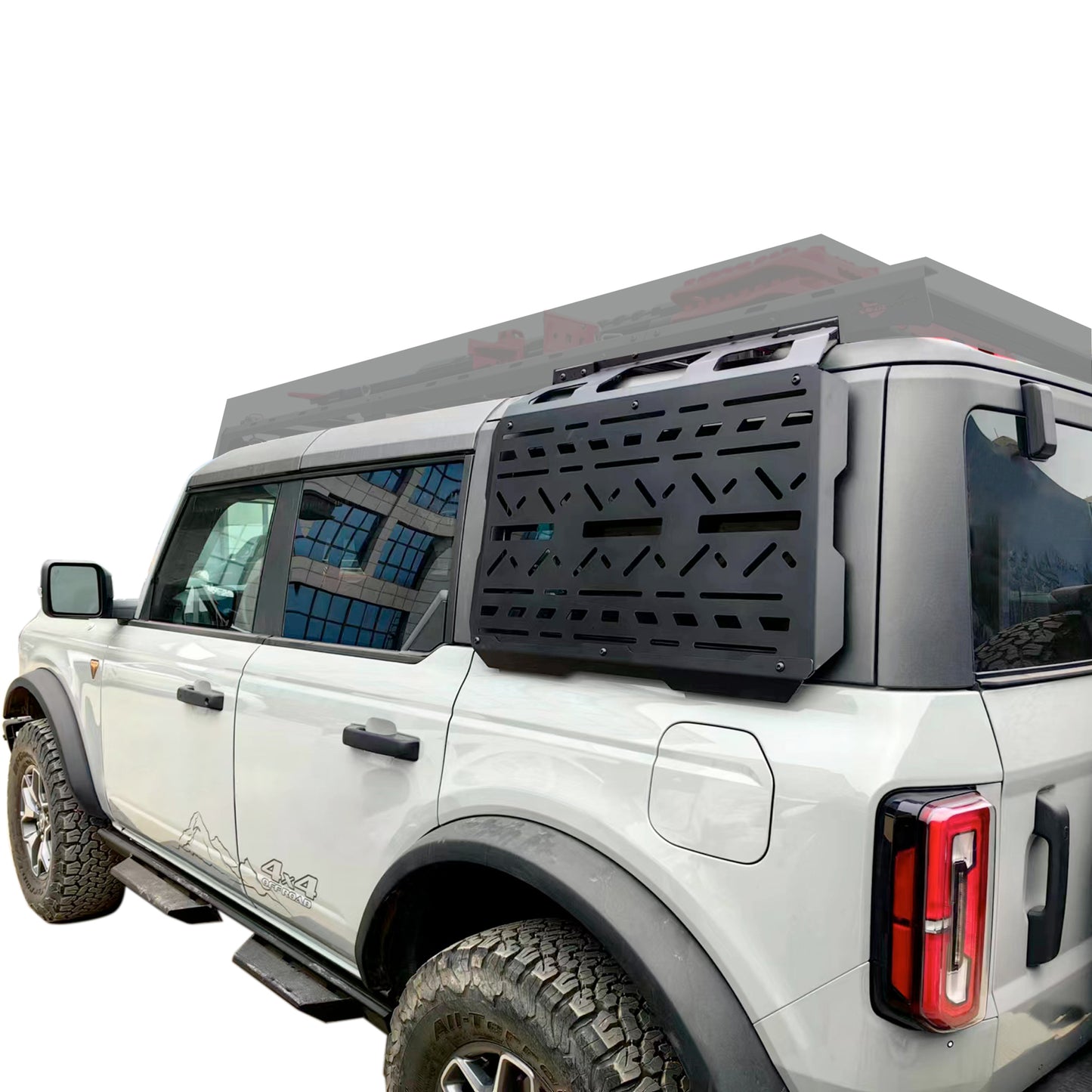 Vanguard Black Powdercoat Roof & Hitch Accessories Roof Racks Roof Rack for 2021-2024 ford bronco nan