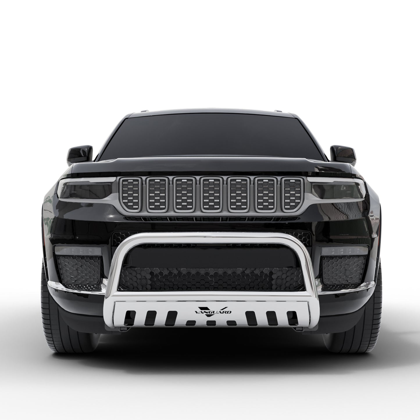 Vanguard Stainless Steel Front Guards Bull Bars Bumper Guard for 2021-2024 jeep grand cherokee l nan