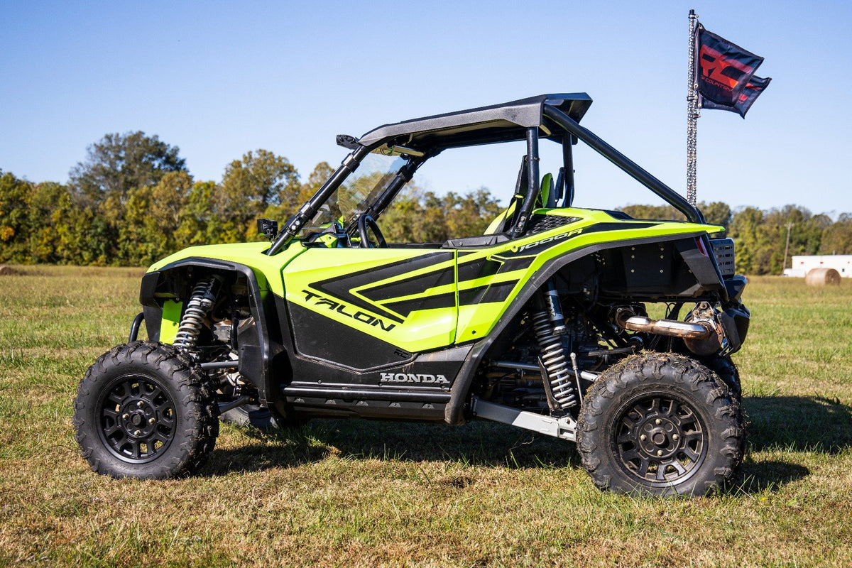 Whip Mount | Bed | 4' Multl-Color LED Whip Pair | Honda Talon 1000