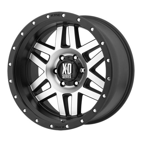 XD XD128 18X9 5X5.0 S-BLK MACH-12 BLOOD RED Wheels