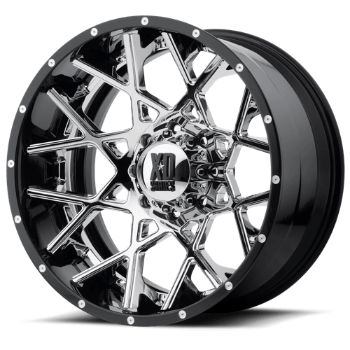 XD XD203 22X10 8X180 CHR BLK MILL LP -18MM Wheels