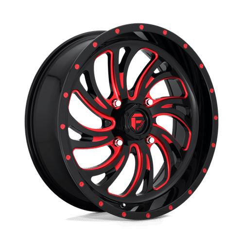 Fuel GLOSS BLACK RED TINTED CLEAR D642 20x7 4x156 Wheels