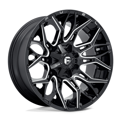 Fuel GLOSSY BLACK MILLED D769 22x10 8x180 Wheels