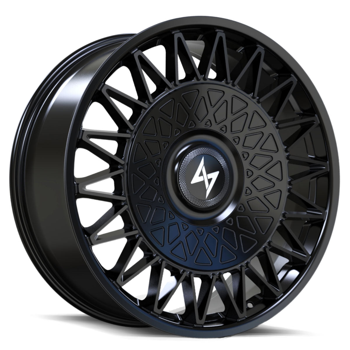 Sentali Luxx Gloss Black Crown 22x9 5x112/5x114.3 Wheels