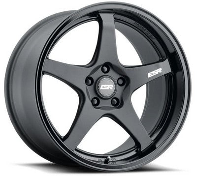 ESR Wheels AP5 Matte Black Gloss Black Lip 18x8.5 5x114.3 et30 cb72.6