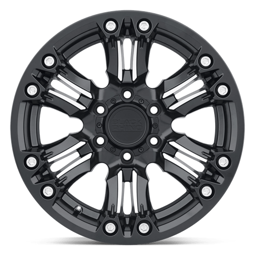 Black Rhino Hard Alloys BR ASAGAI 17X8.5 5X114 -18 71 M-BLK MCH Wheels
