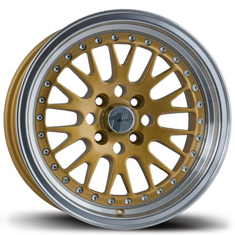 Avid 1 Wheels AV-12 GOLD 16x8 4x100/4x114.3 et25 cb73.1