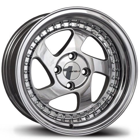 Avid 1 Wheels AV-19 CHROME PVD 15x8 4x100 et25 cb73.1